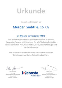 webasto-urkunde