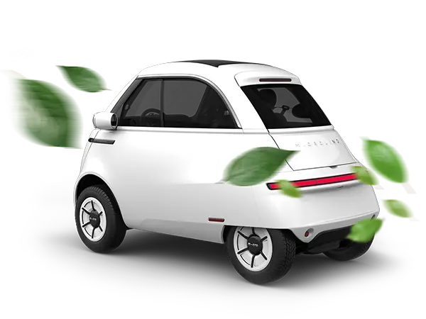 Microlino Auto in weiß